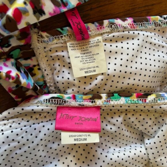 Vintage Betsey Johnson Skirted Bikini M - Picture 8 of 8